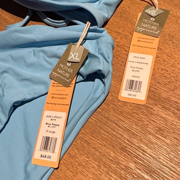 Swim Systems Poppy Blue Bikini Set | NWT - Picture 2 of 6